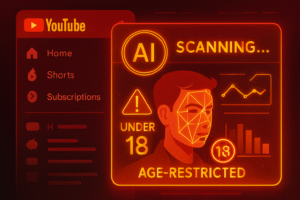 YouTube AI Age Check for Minors