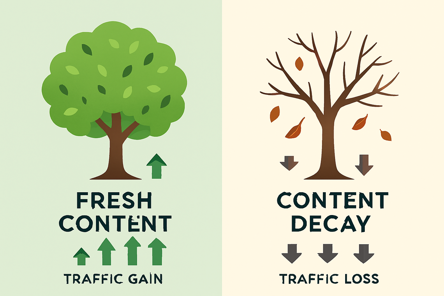 How Content Decay Happens