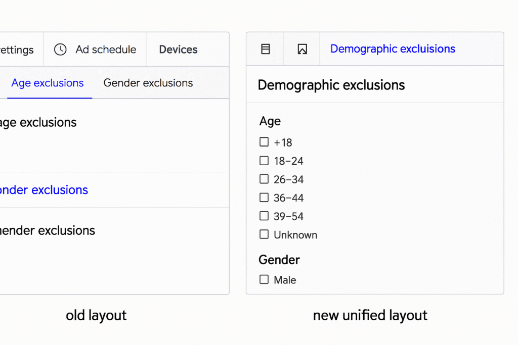 The New “Demographic Exclusions” Section