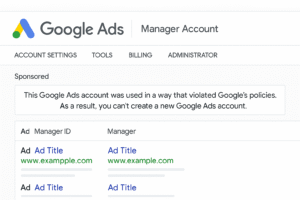 Google Ads MCC Error: “Can’t Create New Account” Problem