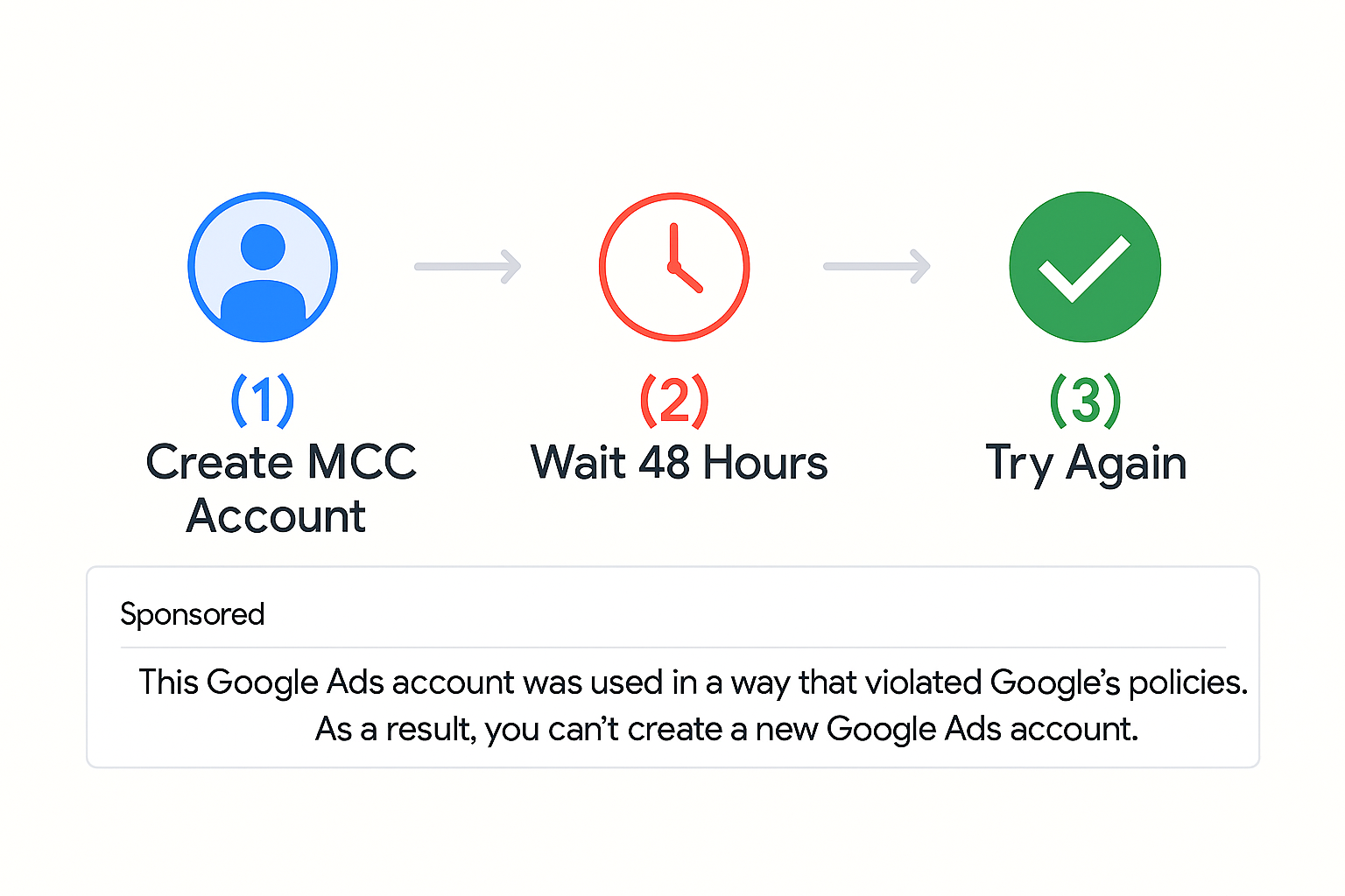 Google Ads MCC Error: “Can’t Create New Account” Problem