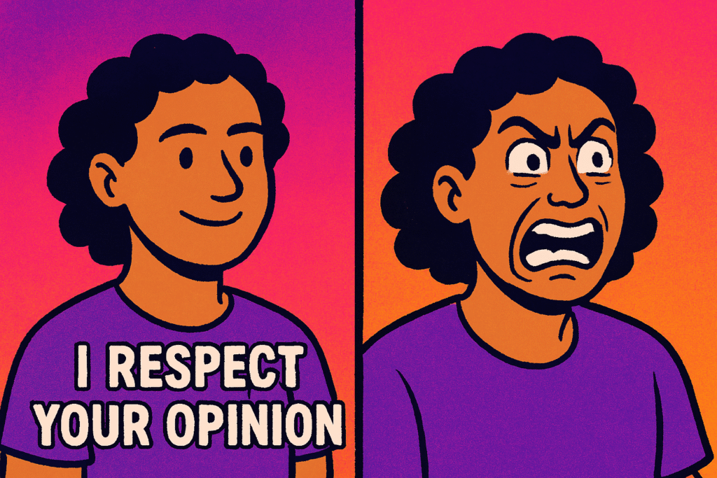 I respect your opinion reel