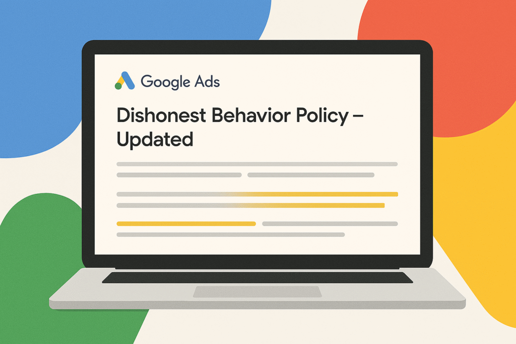 Google Improves Dishonest Behavior Policy for Advertisers