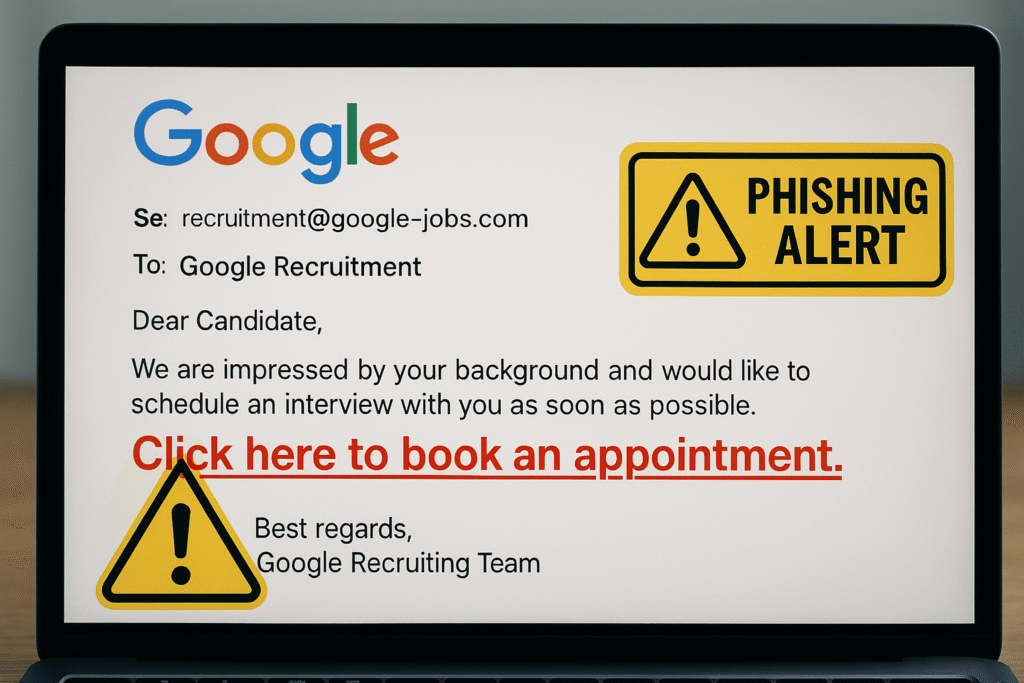 Fake Google Job Offer Scam Targets Job Seekers
