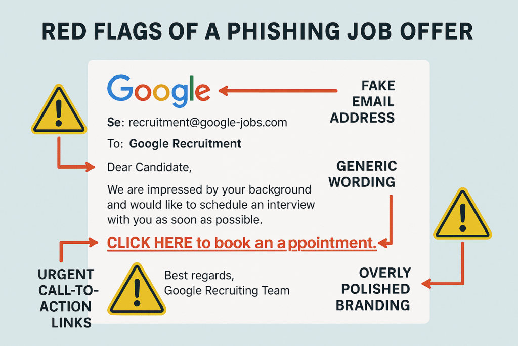 Signs of the Fake Google Job Offer
